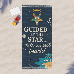 OES Towel - Guided By The Star To The Nearest Beach - Bricks Masons