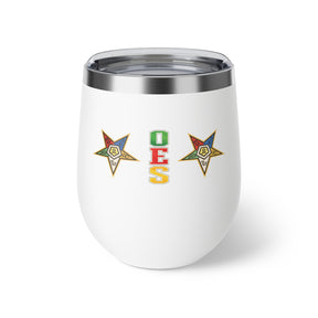 OES Vacuum Cup - Colorful Eastern Star & Initials - Bricks Masons