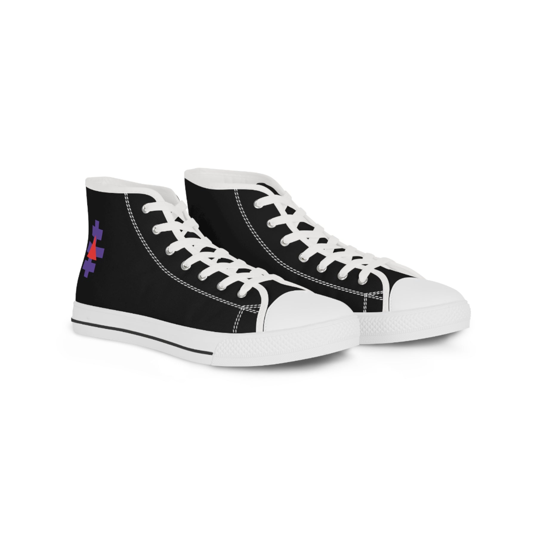 Knight Templar Priests Sneaker - High Top Black & White - Bricks Masons