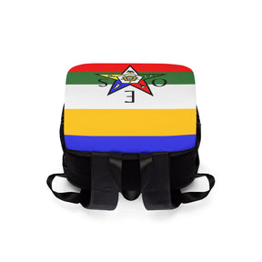 OES Backpack - Colorful Star With Multiple Compartments - Bricks Masons