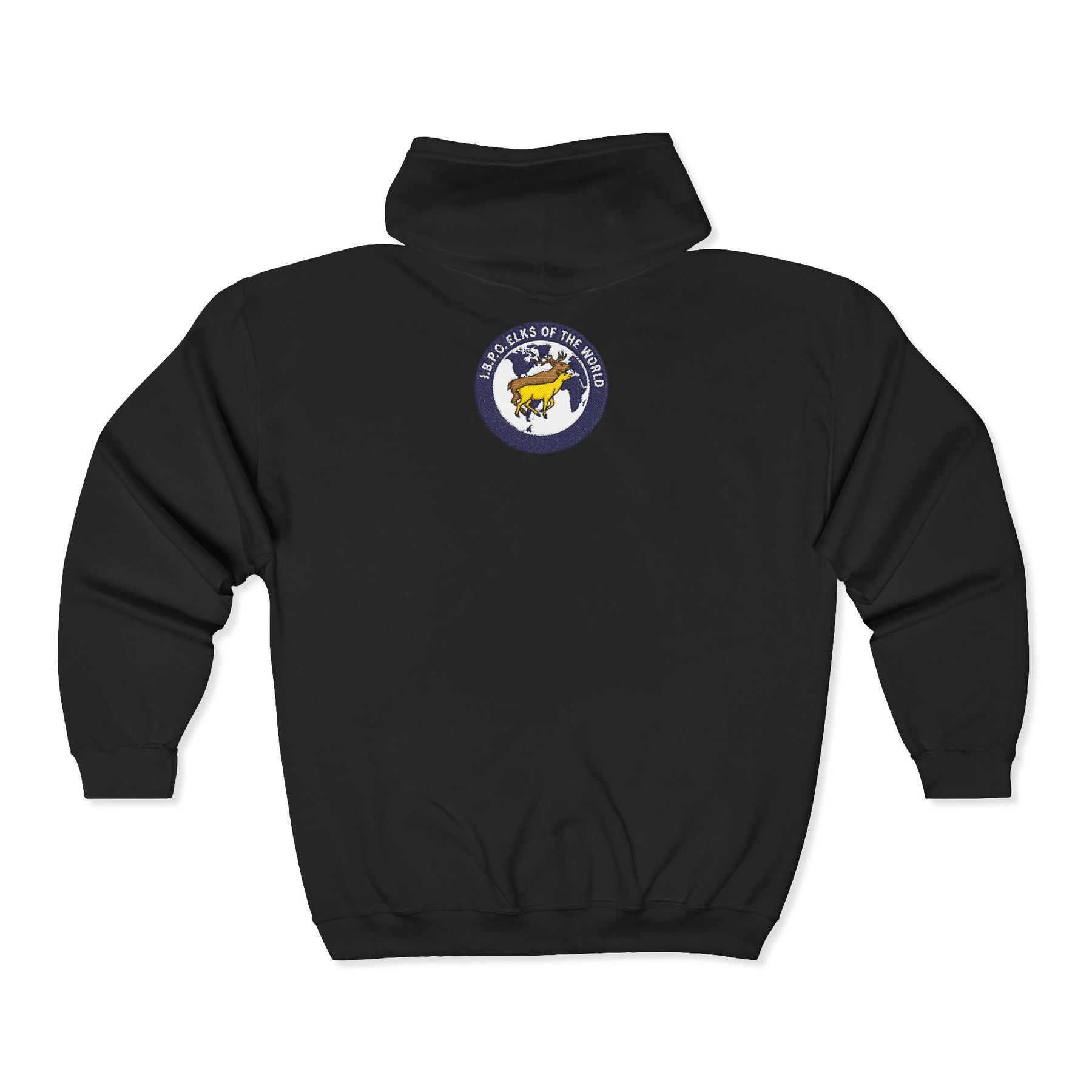Elks of the World Hoodie - Zip Up Jacket Everyday Style - Bricks Masons