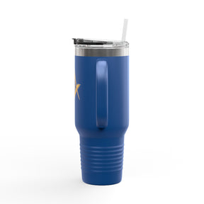 Master Mason Blue Lodge Ringneck Tumbler - Golden Square & Compass G Emblem