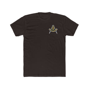 Past Master Blue Lodge T-shirt - Square & Quadrant Cotton Crew Tee