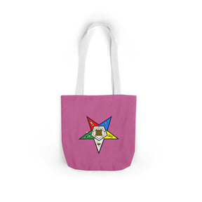 OES Tote Bag - Pink With Colorful Star Custsomizable - Bricks Masons