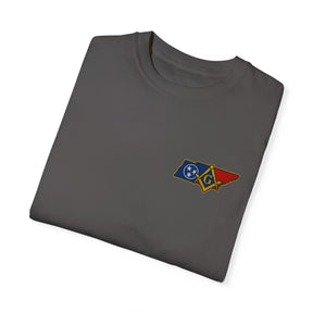 Master Mason Blue Lodge T-Shirt - Garment-Dyed Tennessee Mason - Bricks Masons