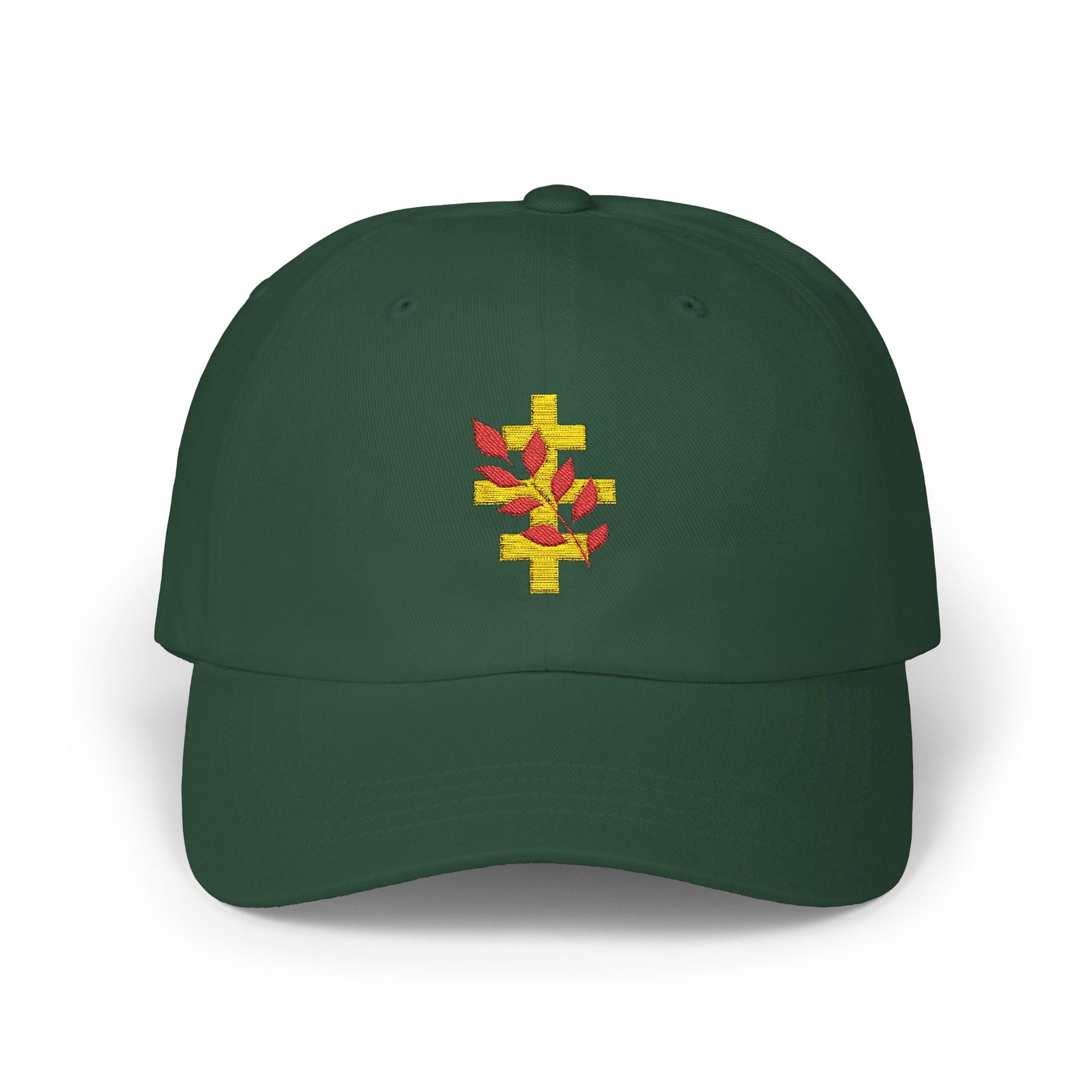 Red Branch of Eri Baseball Cap - Cotton Red & Gold Emblem Various Colors - Bricks Masons
