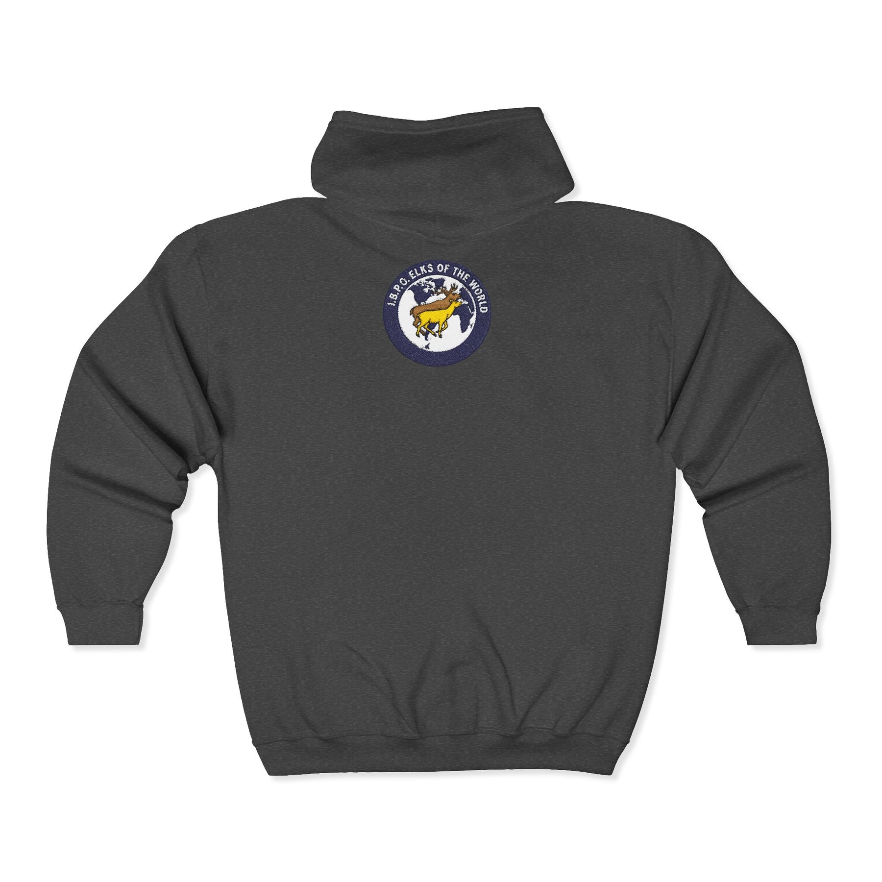 Elks of the World Hoodie - Zip Up Jacket Everyday Style - Bricks Masons
