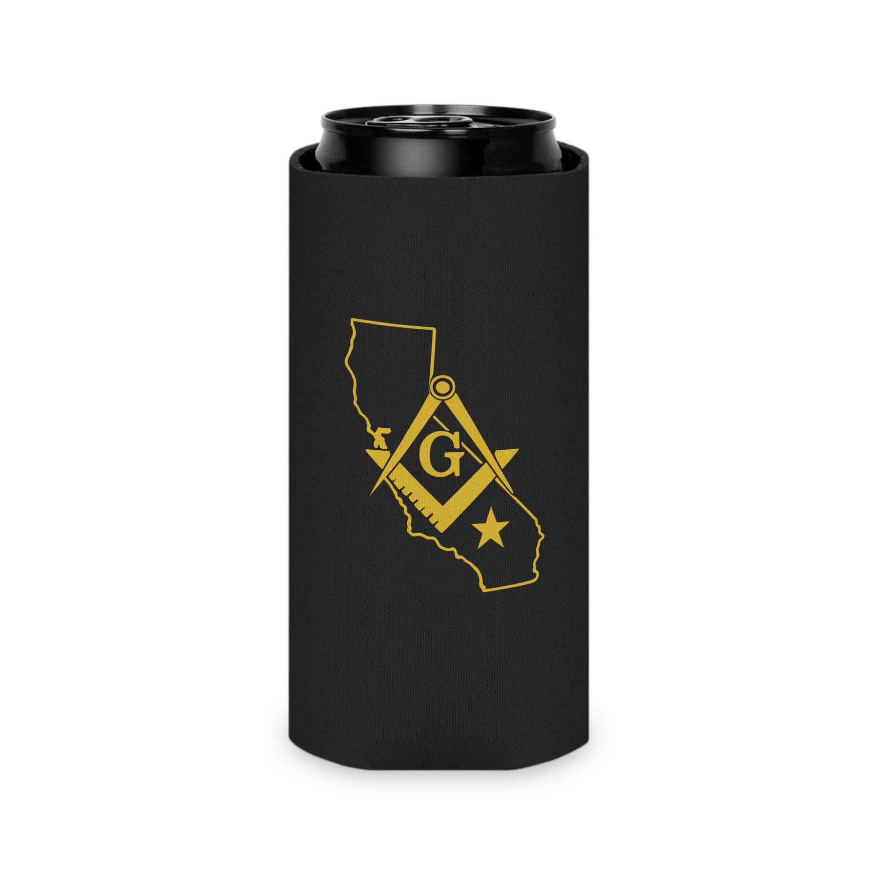 Master Mason Blue Lodge Can Cooler - California Mason - Bricks Masons
