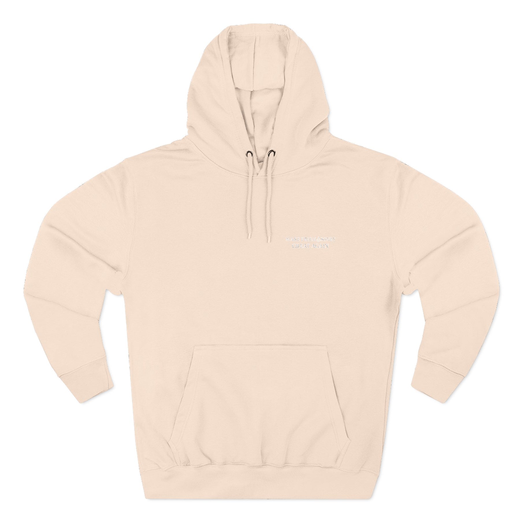 Master Mason Blue Lodge Hoodie - Three-Panel Fleece Front Embroidery - Bricks Masons
