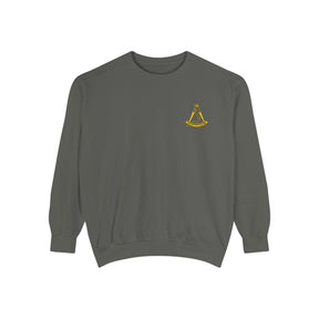 District Deputy Grand Master Blue Lodge Sweatshirt - Stitched Square & Compass with Star - Bricks Masons