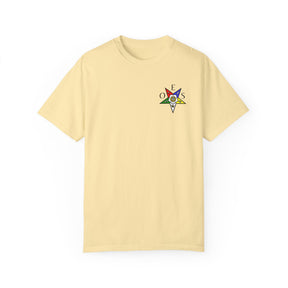 OES T-Shirt - Garment-Dyed Tee OES Star Various Colors - Bricks Masons