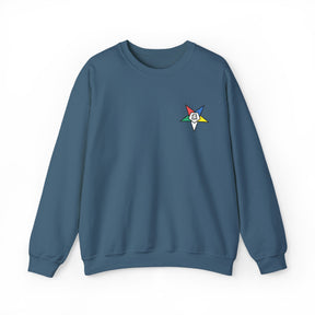 OES Sweatshirt - Crewneck Embroidered Emblem - Bricks Masons
