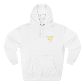 Grand Tiler of Solomon Hoodie - Three-Panel Fleece Front Embroidered Crest - Bricks Masons
