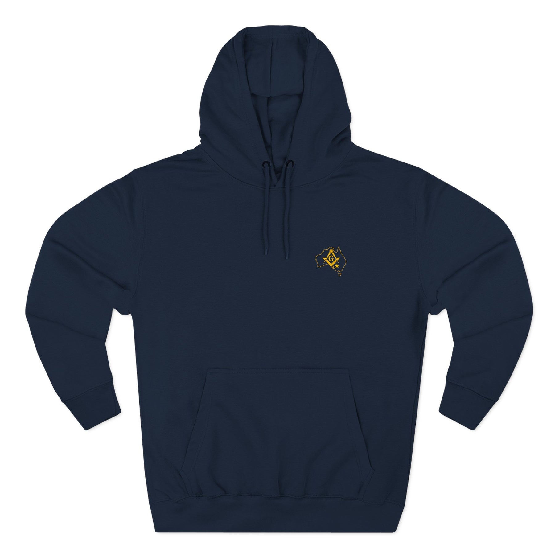 Master Mason Blue Lodge Australia Jurisdiction Hoodie - Embroidered Front Emblem - Bricks Masons