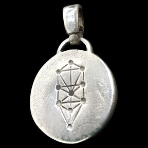 I said Kabbalah Take Out Death Tav Yod Nun Name of God 54 NITAEL in silver Art 1762 - Bricks Masons