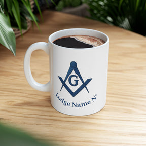 Master Mason Blue Lodge Mug - (11oz, 15oz) - Bricks Masons