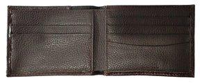 Widows Sons Wallet - Chocolate Hair Inlay Bi-fold Brown