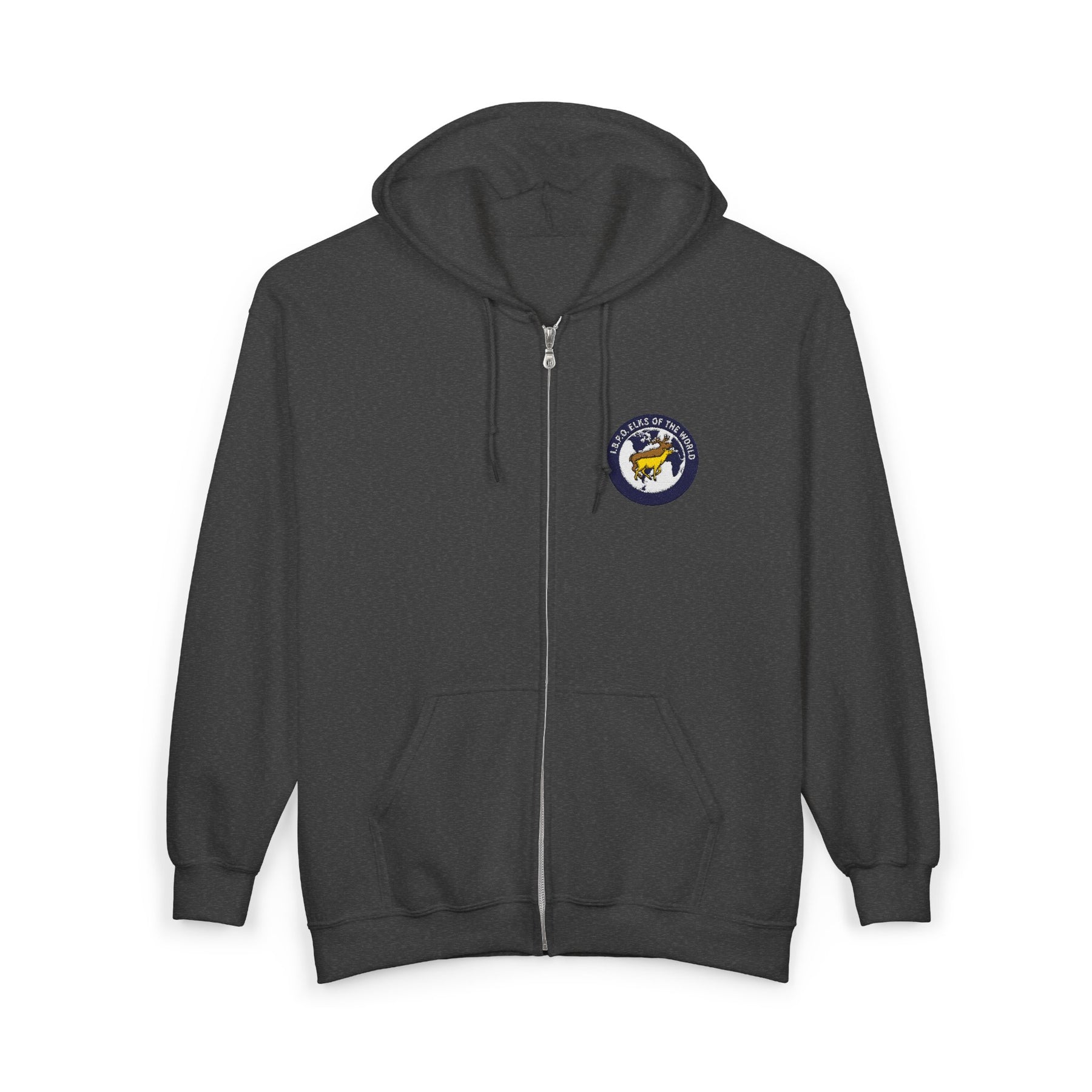 Elks of the World Hoodie - Zip Up Jacket Everyday Style - Bricks Masons