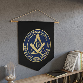 International Masons Pennant - Free and Accepted Modern Masons - Bricks Masons