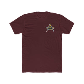 Past Master Blue Lodge T-shirt - Square & Quadrant Cotton Crew Tee