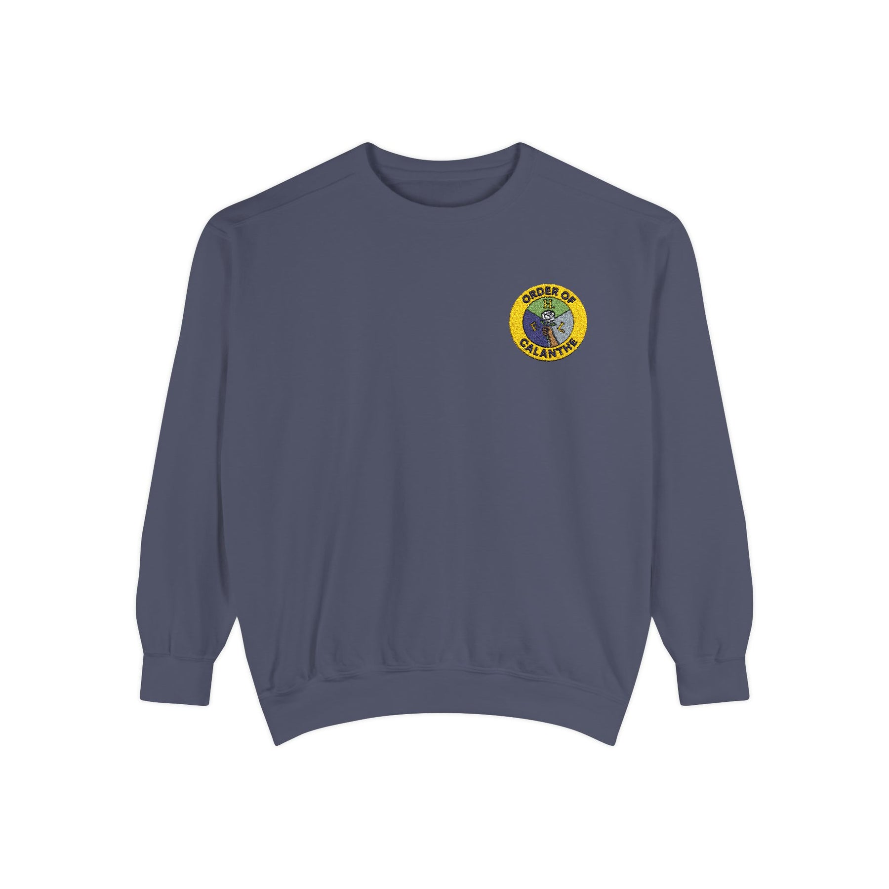 Order of Calanthe Sweatshirt - Left Chest Embroidered Badge - Bricks Masons