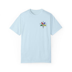 OES T-Shirt - Garment-Dyed Tee OES Star Various Colors - Bricks Masons