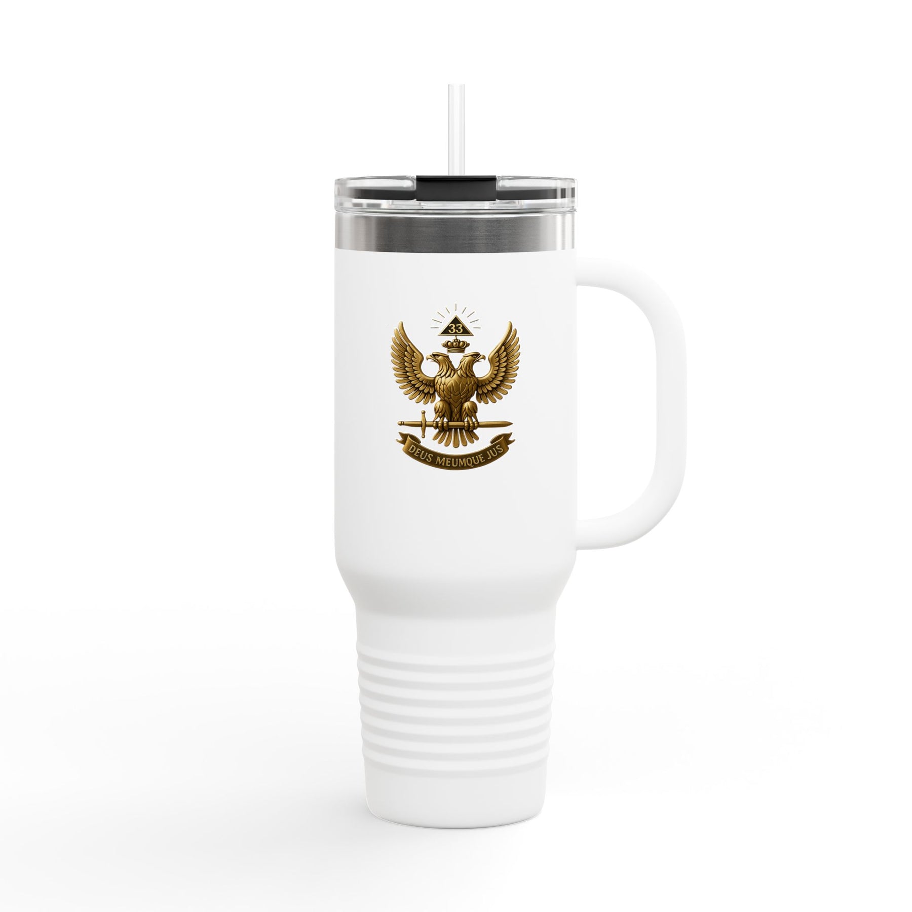 33rd Degree Scottish Rite Ringneck Tumbler - Deus Meumque Jus - Bricks Masons
