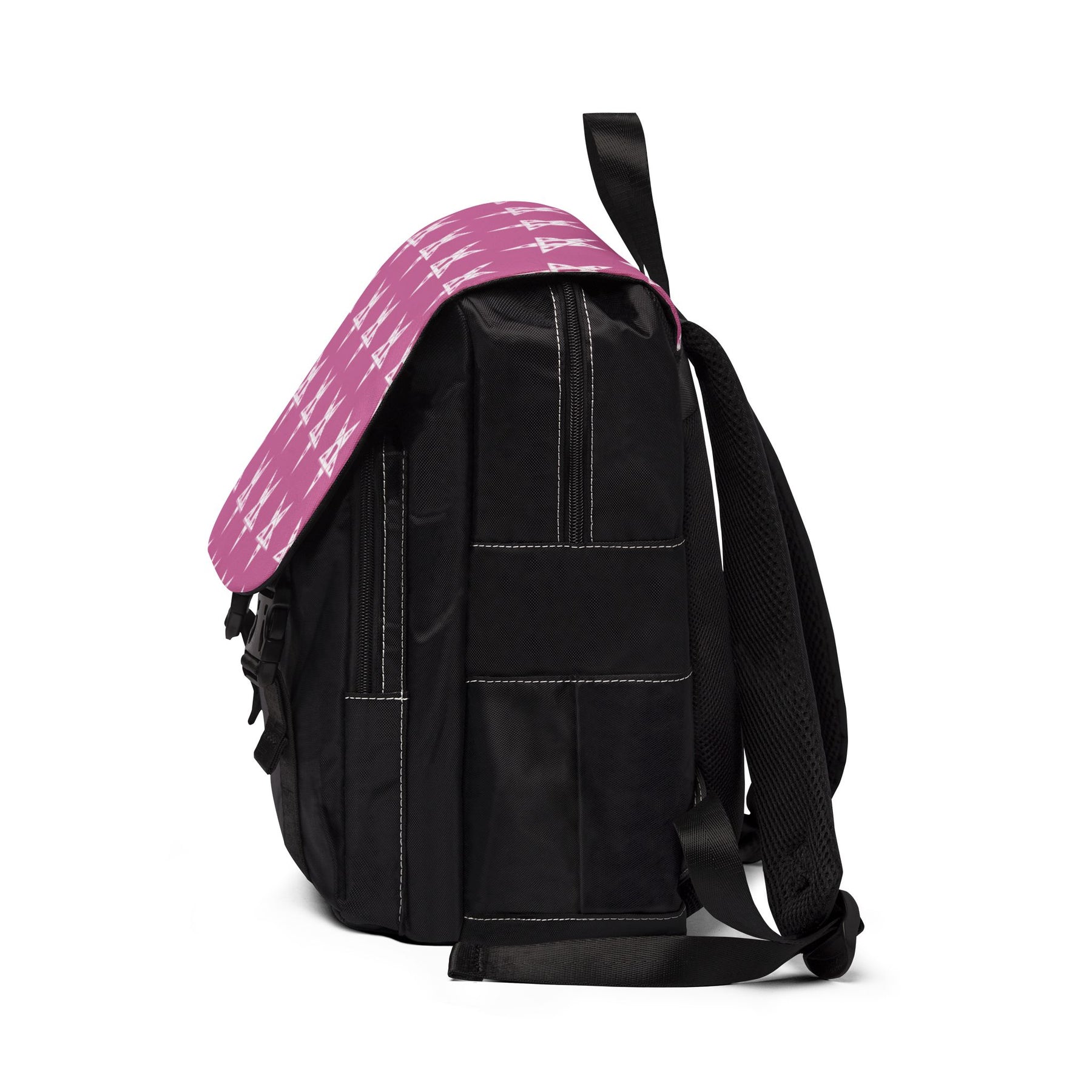 OES Backpack - Pink & White Stars - Bricks Masons