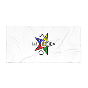 OES Towel - OES Star White Beach Towel - Bricks Masons