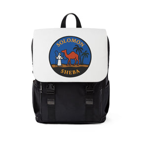 Queen of the South Backpack - White & Blue With Multiple Compartments - Bricks Masons