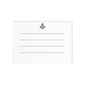 Master Mason Blue Lodge Greeting Card -  (Two-sided print) - Bricks Masons