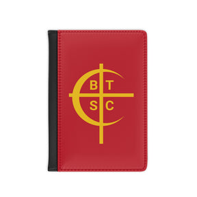 Council of Crusaders Passport Cover - Red PU Leather With Inner Compartments - Bricks Masons