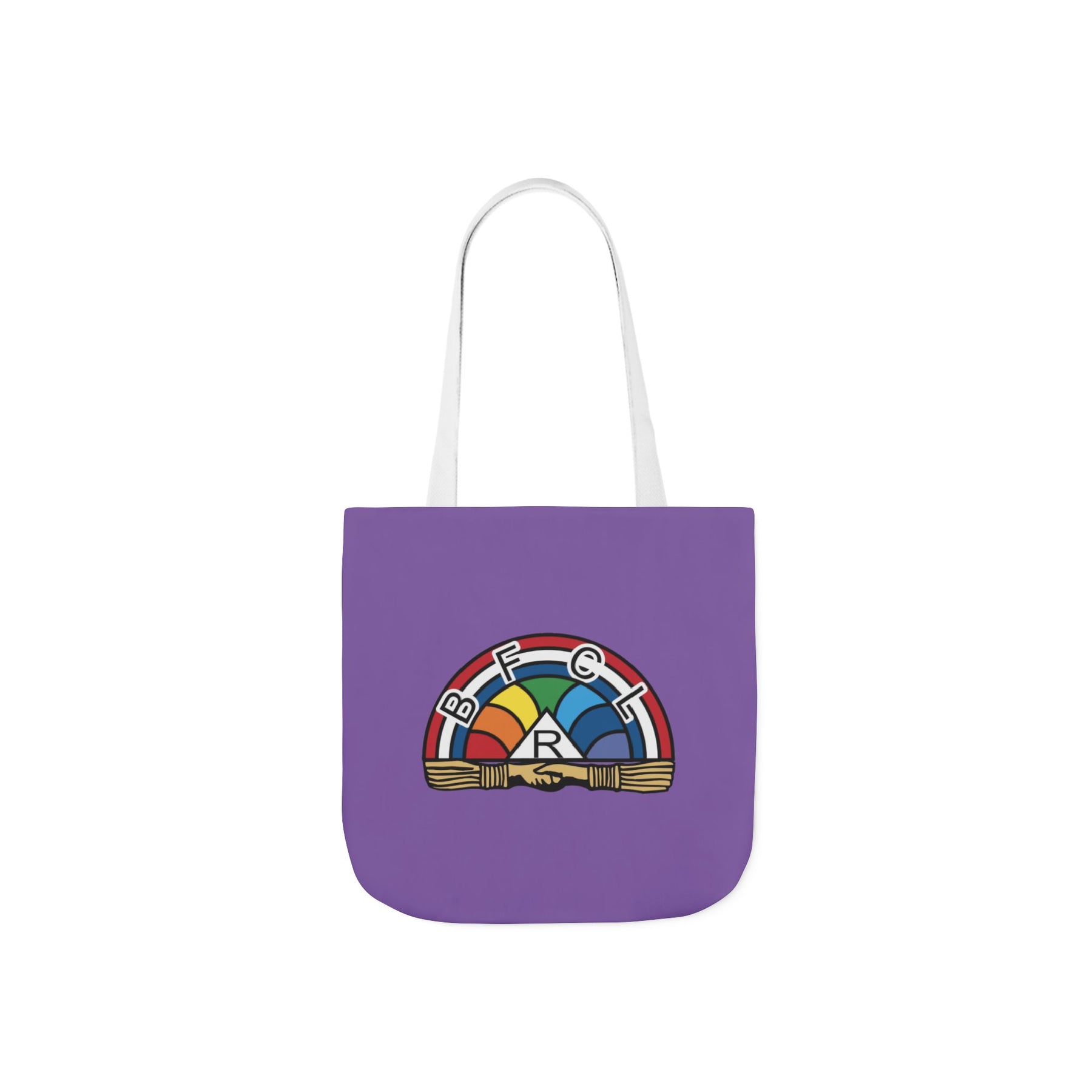 International Order of The Rainbow For Girls Tote Bag - Colorful Polyester - Bricks Masons