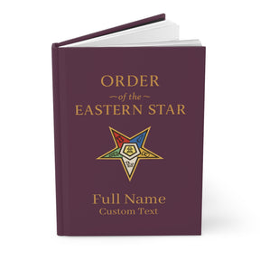 OES Journal - Colorful Eastern Star with Personalization - Bricks Masons