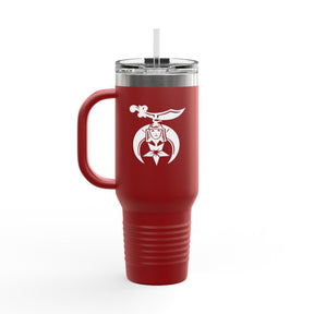 Shriners Ringneck Tumbler - Red Stainless Steel & Insulated - Bricks Masons