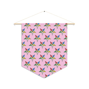 OES Pennant - Colorful Eastern Star Pattern - Bricks Masons