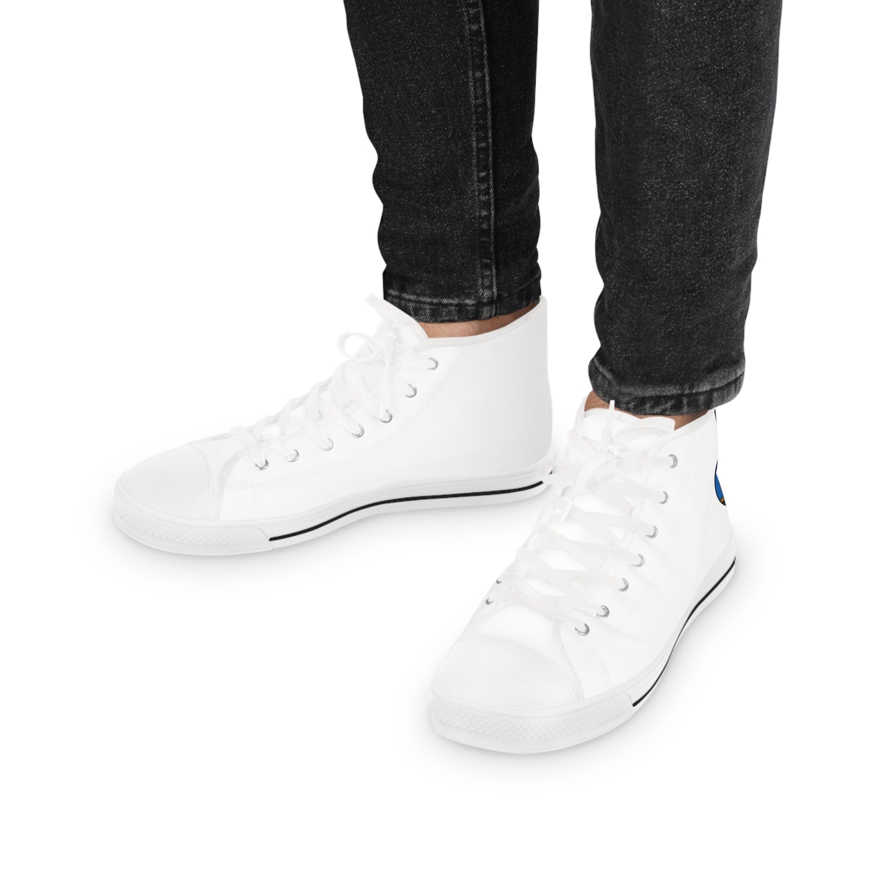 Queen of the South Sneaker - High Top Black & White - Bricks Masons