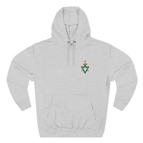 Allied Masonic Degrees Hoodie - Embroidered AMD Emblem - Bricks Masons