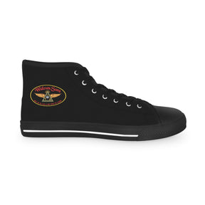 Widows Sons Sneaker - High Top Black & White Bikers Emblem - Bricks Masons