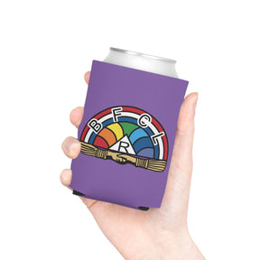 International Order of The Rainbow For Girls Can Cooler - Purple With Colorful Emblem - Bricks Masons
