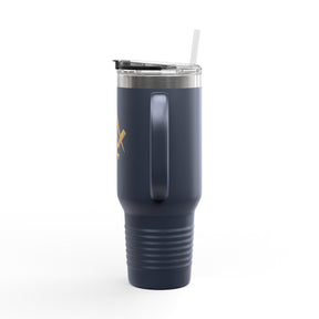 Widows Sons Ringneck Tumbler - Square & Compass with Skull and Bones - Bricks Masons