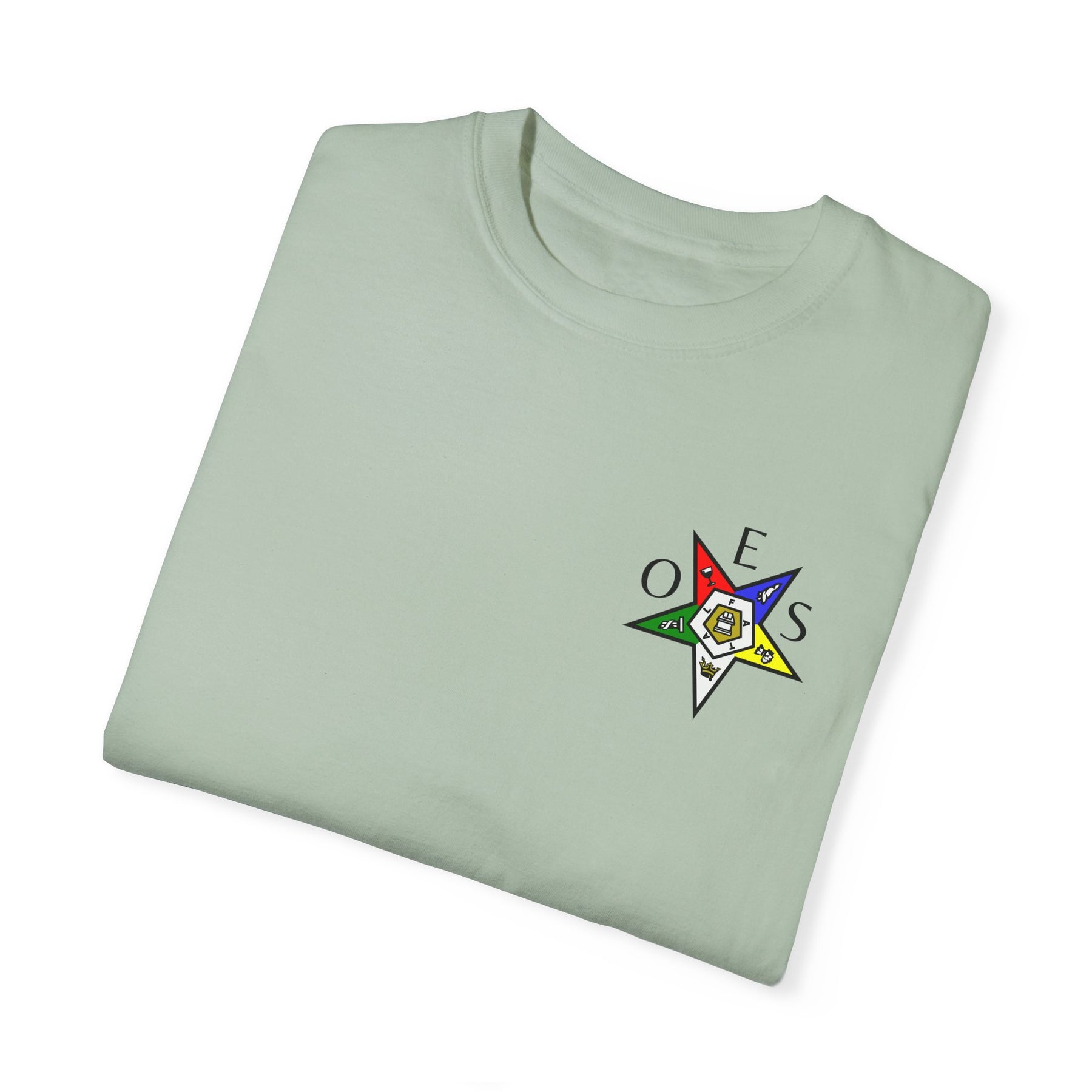 OES T-Shirt - Garment-Dyed Tee OES Star Various Colors - Bricks Masons