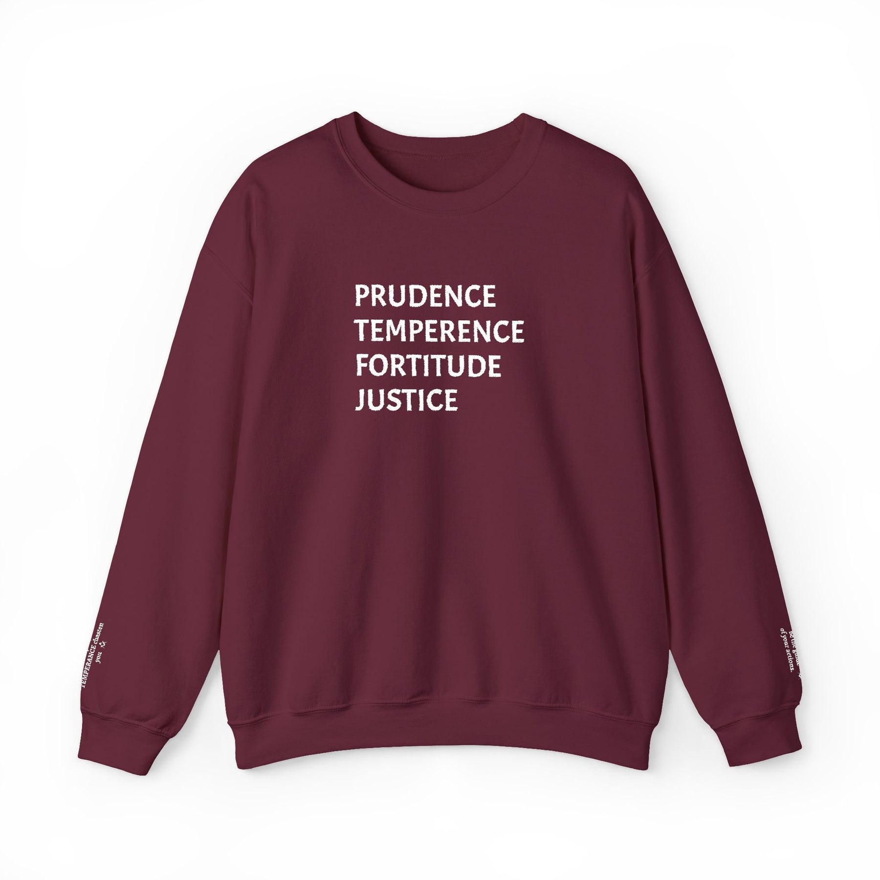 Sweatshirt - The Four Cardinal Virtues - Bricks Masons