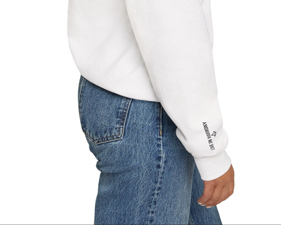 Master Mason Blue Lodge Sweatshirt - Beauty Front & Sleeves Embroidery - Bricks Masons