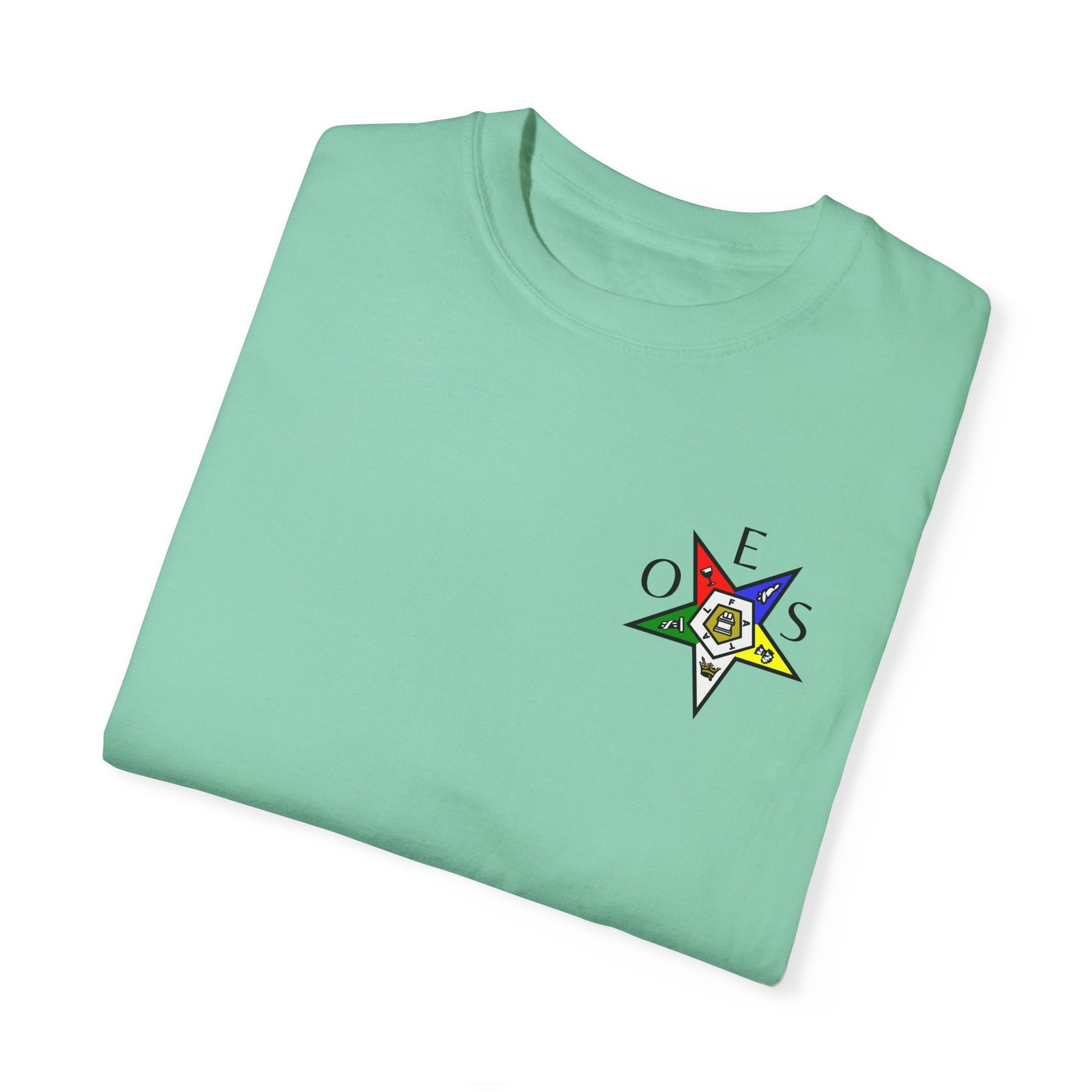 OES T-Shirt - Garment-Dyed Tee OES Star Various Colors - Bricks Masons