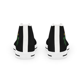Allied Masonic Degrees Sneaker - High Top Black & White AMD Emblem - Bricks Masons