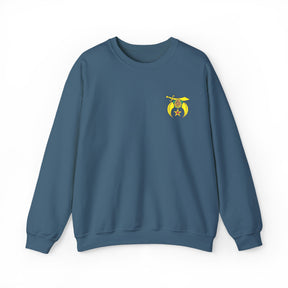 Shriners Sweatshirt - Crewneck Embroidered Front Detail - Bricks Masons
