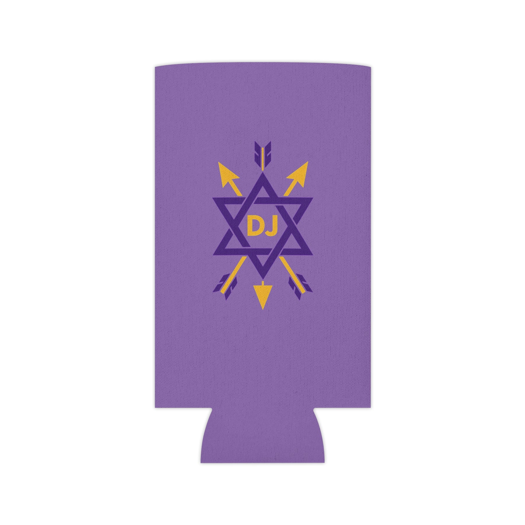 Order of the Secret Monitor Can Cooler - Purple Polyester Exterior - Bricks Masons
