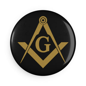 Master Mason Blue Lodge Magnet - Decorative Refrigerator - Bricks Masons