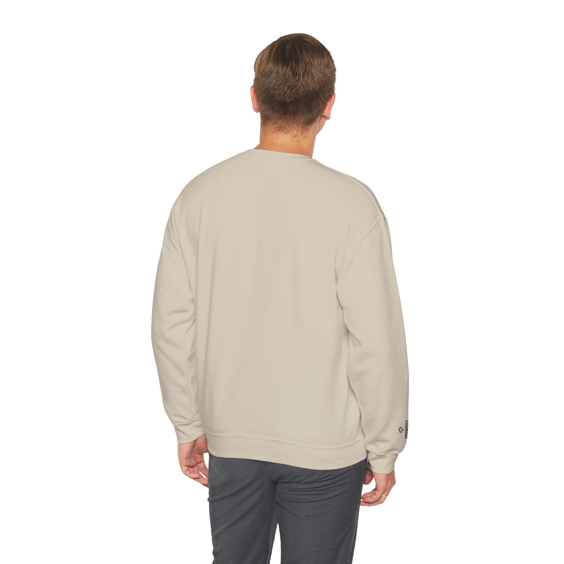 Entered Apprentice Blue Lodge Sweatshirt - Fortitude Front & Sleeves Embroidery - Bricks Masons